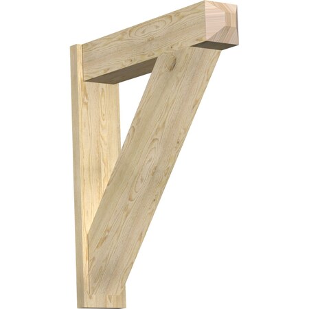 Ekena Millwork Traditional Craftsman Rough Sawn Outlooker, Douglas Fir, 8"W x 36"D x 42"H OUT08X36X42TRA04RDF